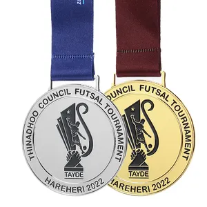 Großhandel Custom Champions 2D 3D Günstige Auszeichnung Medaille Fußball Zink legierung Medaille für Fußball