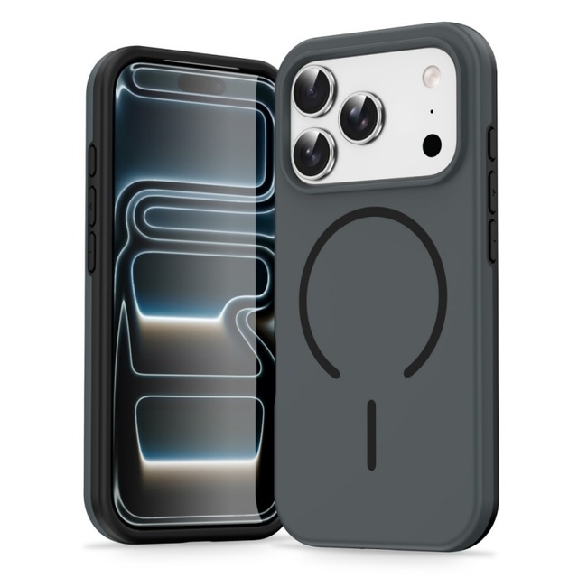 High Quality Liquid Silicone Magnetic Phone Case for iPhone 17 13 14 15 16 Pro Max Soft TPU Shockproof Cover Metal Camera Frame