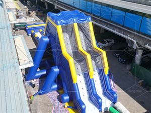 Bạt PVC tùy chỉnh sân sau Thương mại bơm hơi khổng lồ trượt nước trẻ em người lớn thổi lên trượt nước cho trẻ mới biết đi - Product Image 4