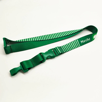 Cordons promotionnels en nylon personnalisés avec impression de logo, sangle de cou durable et porte-clés, impression par transfert thermique