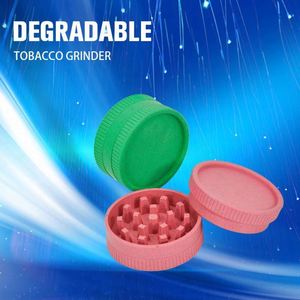 Eco Friendly 63*28mm 2 Parts <b>Herb</b> <b>Grinder</b> Biodegradable Plastic Tobacco <b>Grinder</b> Custom Logo - Product Image 2