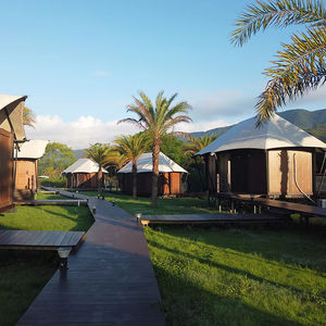 Taille S-XL Log Cabin Resort Structure en bois Maison Hôtel Communauté Extérieur Terrasse Lodge Tentes <span class=keywords><strong>Chalet</strong></span> pour Homestay Scenic Area - Product Image 3