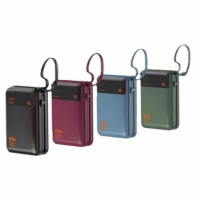 Batterie Li-Polymère à État Solide avec Affichage Numérique Personnalisé en Usine 20000mAh PD65W Banque d'Alimentation Portable avec Cordons