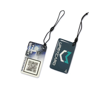 Benutzer definierter Druck QR-Code 13,56 MHz PVC Epoxy Schlüssel bund Wasserdicht Mini RFID NFC 213 Visitenkarte Pet Tag