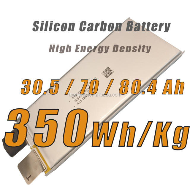350Wh/KG Silicon Carbon SiC Anode Free Battery 3C 7C 8.5Ah 30Ah 39Ah 72Ah 80Ah High Density Solid State Lithium Ion Batteries