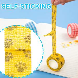 Bandages cohésifs non tissés élastiques résistants à la transpiration et imperméables pour les entorses et le gonflement de la cheville - Product Image 2