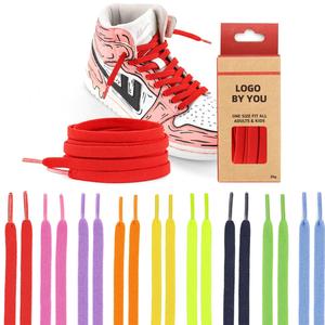 8mm Flat Elastic Shoelaces Spandex Stretched <strong>Shoe</strong> Laces Elastic No Tie <strong>Shoe</strong> String for <strong>All</strong> <strong>Types</strong> of <strong>Shoes</strong> With Custom Packaging - Product Image 1