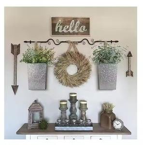 Jardinières de fleurs murales en métal galvanisé de forme personnalisée-Jardinières décoratives en gros écologiques et durables pour une utilisation en fête - Product Image 2