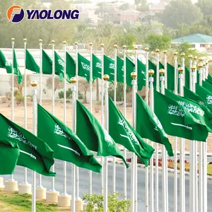 Tiang Bendera Pengendali Jarak Jauh 15M 12 Meter Tiang Bendera Bermotor Elektrik