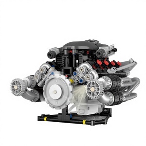 Set di 50 Pezzi Blocchi da Costruzione Motore Supercar Valkyrie, Scala 1:35, Giocattolo in Plastica ABS per Adulti - Product Image 2