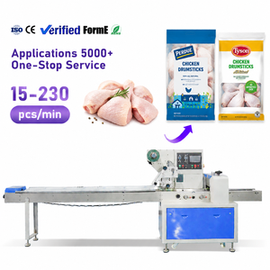 Máquina Automática de Envasado Horizontal Flow Pack para Muslos de Pollo, Máquina de Envasado de Alimentos Congelados de Pollo - Product Image 1