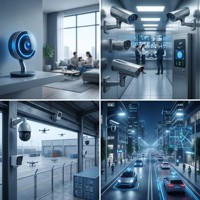 Caméra de sécurité IP intelligente multicouche 4K AI Lierxin LEX-CAM-4K8L, carte de contrôle principale IPC, PCB 6 couches HDI ISP H.265 PoE IEEE 802.3af FR-4