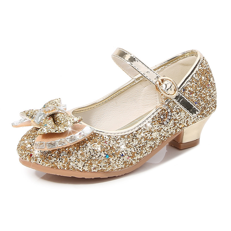 Produktbild von Prinzessin Schuhe Für Mädchen – Glänzende Pailletten, Rutschfeste Sohle, Weich, In Rot & Verschiedenen Größen