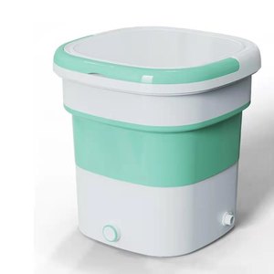 Lave-linge portable pliable en silicone avec fonction séchage, mini lave-linge - Product Image 4