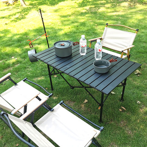 Folding Camping <b>Tables</b> and Chairs Set <b>Portable</b> Outdoor Camp Furniture Iron with Storage Bag for Travel Picnic Garden - Product Image 2