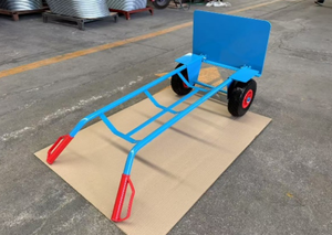 150kg zwaarlast roestvrijstalen 2-wielige opvouwbare buitenkar met handvat, zware transportkar, grotere OEM - Product Image 4