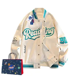 Topgear trend coat Boys NASA joint leisure street wear bella personalizzazione sportiva lettera puff printed baseball jacket