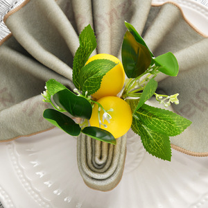 Porta Servilletas de Plástico con Forma de Limón, Ecológico, Moderno y Elegante, Soporte para Toallas de Invitados, para Cocina, Cócteles, Bodas - Product Image 4
