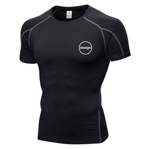 Maillot de bain deux pièces pour homme, design uni, protection solaire, manches courtes, pour surf et natation, grande taille, imprimé, pour la plage - Product Image 1