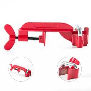 Powder coated aluminum die casting body and jaws 90 degree right angle woodworking C clamp wood clamp