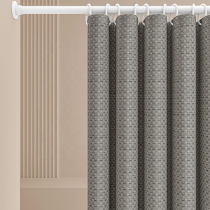 <span class=keywords><strong>Rideau</strong></span> <span class=keywords><strong>de</strong></span> <span class=keywords><strong>douche</strong></span> en polyester jacquard gaufré beige 70 pouces, 200 GSM, imperméable et écologique, marque OULIDA, origine Chine, vente en gros - Product Image 5