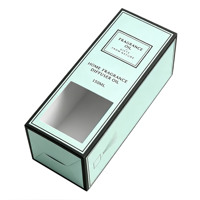 Boîte d'emballage personnalisable pour bouteilles d'huiles essentielles, diffuseurs à bâtonnets et bougies, avec impression de logo et pelliculage mat