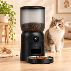 Professional <b>Smart</b> Cat Feeder with App Control Dual Lens Monitoring and 304 Stainless Steel Bowl - Product Image 1