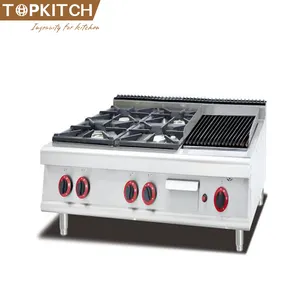 4 Burner And Grill Free Standing Gas Burner Stove