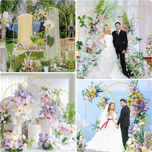 Large Metal Flower <strong>Background</strong> Stand for Wedding Birthday Party Baby Photo Backdrop Decoration Iron Event Arch - Product Image 2