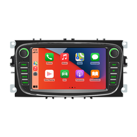 Autoradio 4 cœurs avec écran HD 7 pouces, Carplay sans fil, Android Auto, radio FM, Bluetooth, lecteur DVD pour Ford Focus