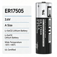 Batería Desechable de Iones de Litio No Recargable CKXIC ER17505, 6500mAh, 3.6V, Protección de Circuito, Montaje en Panel Térmico Magnético, 240A