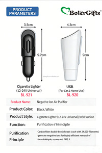 Ioniseur d'air 7 couleurs avec lumière nocturne pour voitures et camions, éliminateur d'odeurs, purificateur d'air silencieux pour allume-cigare - Product Image 3