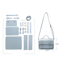 Kit d'outils de bricolage pour la confection de portefeuilles en cuir PU, motif de couture DIY, vente en gros, idéal pour femme et fille, cadeau d'anniversaire ou de fêtes
