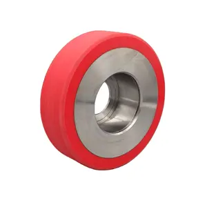 Aluminum alloy core polyurethane coated rubber PU wheels