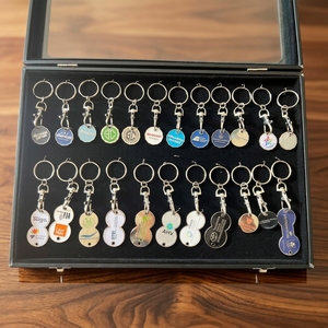 Porte-clés personnalisé en métal pour jeton de chariot de supermarché, support de pièces de monnaie en <span class=keywords><strong>euros</strong></span> et livres avec votre propre logo - Product Image 1