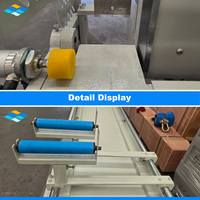 Machine de découpe à double tête pour profils UPVC, commande numérique industrielle, pour fabrication de fenêtres et portes.