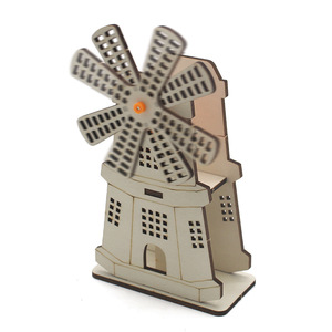 Kit de modelo de molino de viento de madera, juguete educativo de ciencia para niños de 7 a 9 años, aprendizaje STEM - Product Image 4