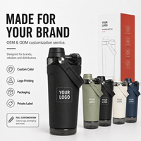 Bouteille shaker en acier inoxydable 500 ml, anti-fuite, avec filtre, large ouverture, pour la salle de sport, logo personnalisé, vente en gros, OEM, ODM