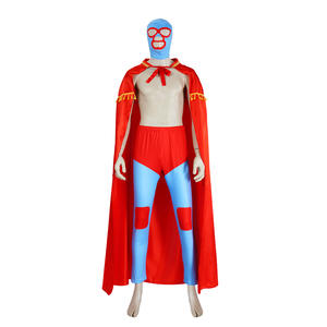 Vente flash : Cape de cosplay de l'artiste de lutte mexicain Nacho Libre, film télévisé, avec short, tenue de performance, fournisseur transfrontalier - Product Image 2