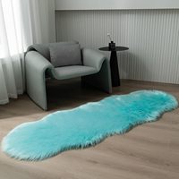Modern Machine Made Soft Faux Fur Fluffy Plush Carpet for Bedroom Living Room Kids Room