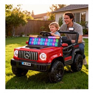 Kids Electric Ride-On Car 2-4 Years Double 6V4Ah Motors Early Learning Battery <b>Phone</b> Remote Steering Wheel <b>Control</b> Durable PVC - Product Image 6