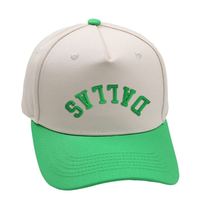 Casquette de baseball à 5 panneaux bicolore en coton, style broderie personnalisée, pour le sport et la course, Gorras Hats