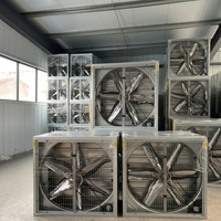 Ventilateur axial industriel électrique galvanisé avec pales en acier inoxydable pour ventilation d'usine, personnalisation OEM