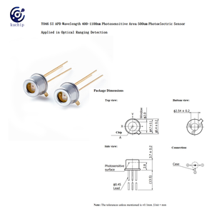광학 범위 감지를 위한 TO46 SI APD 포토다이오드 파장 400-1100nm 고감도 감광 영역 500um - Product Image 3