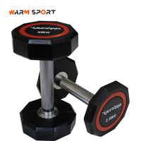 Haltères fixes de qualité supérieure avec anneau rouge, 5-150 lb, pour grossistes de matériel de gym, ISO9001 BSCI OEM/ODM