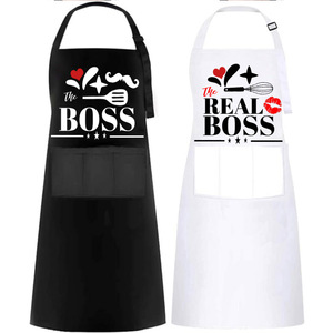 Delantal de Chef Personalizado con Logotipo de Fábrica, Delantal de Cocina 100% Algodón Poliéster para <span class=keywords><strong>Restaurante</strong></span> y Cocina - Product Image 2