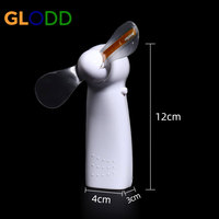 Produit promotionnel Mini portable Handy Led Message personnalisé Ventilateur de batterie Message personnalisé Affichage LED Ventilateur électrique portable