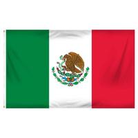 Drapeau et bannière mexicains doublement imprimés en polyester 100D, 3x5 pieds, vente en gros, neufs