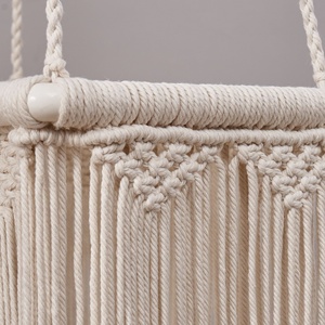 Neues Bohemian-Style Hängendes Buntes Katzenbett Hängematte Handgewebtes Baumwollseil Haustier-Katzenbett für den Heimgebrauch - Product Image 4