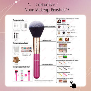 2023ชุดแปรงแต่งหน้าด้ามไม้ขนแปรงขนสังเคราะห์แบบมืออาชีพ15ชิ้นแปรง<span class=keywords><strong>โกน</strong></span>หนวดแปรงสีชมพูเงาออกแบบเองได้ - Product Image 4